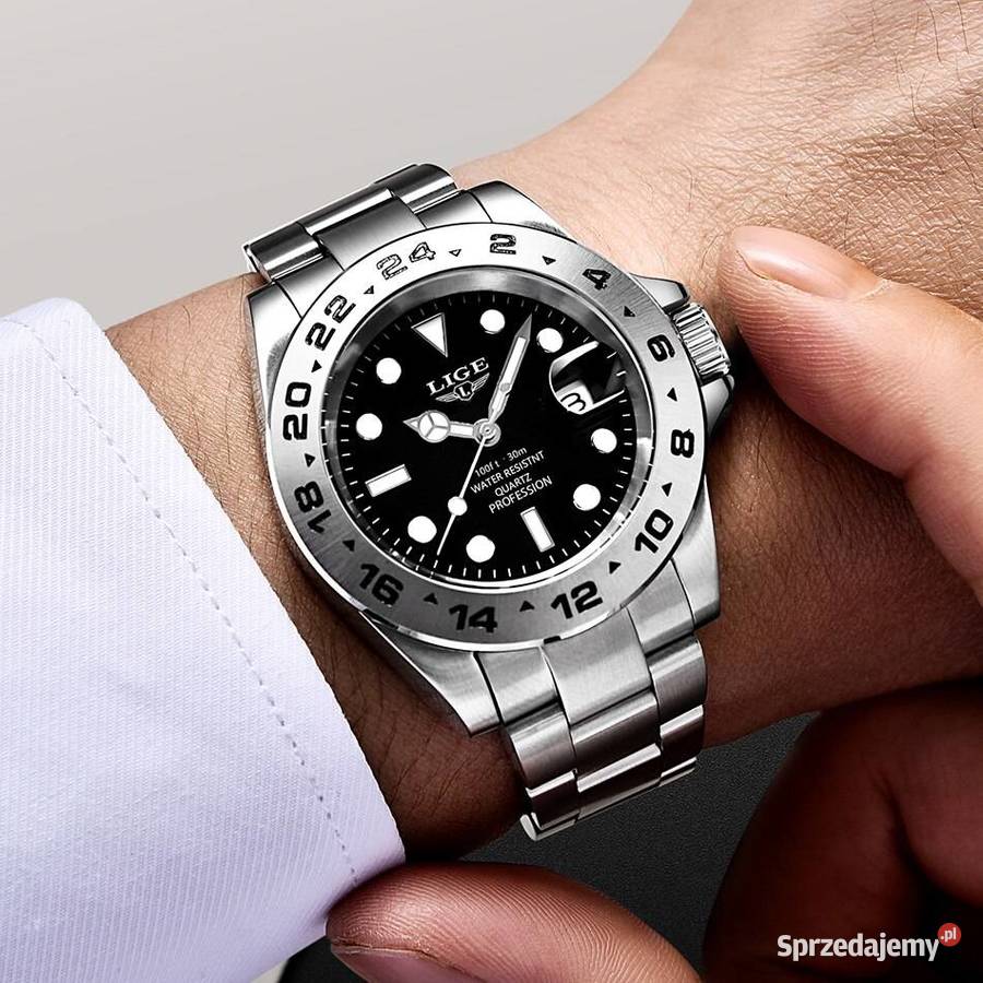 Sportowy zegarek męski Lige datownik z lupą Gorzów Wielkopolski