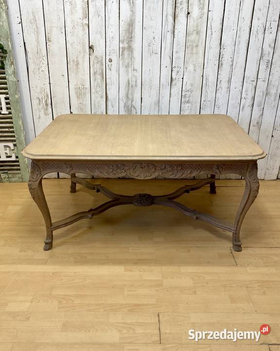 Zestaw odnowiony potężny stół dębowy 8 krzeseł Poznań sprzedam