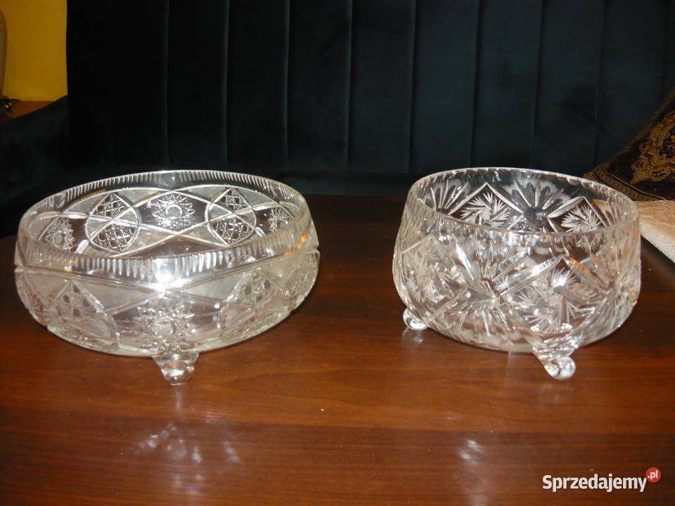 Salatery kryształowe śląskie Myszków sprzedam