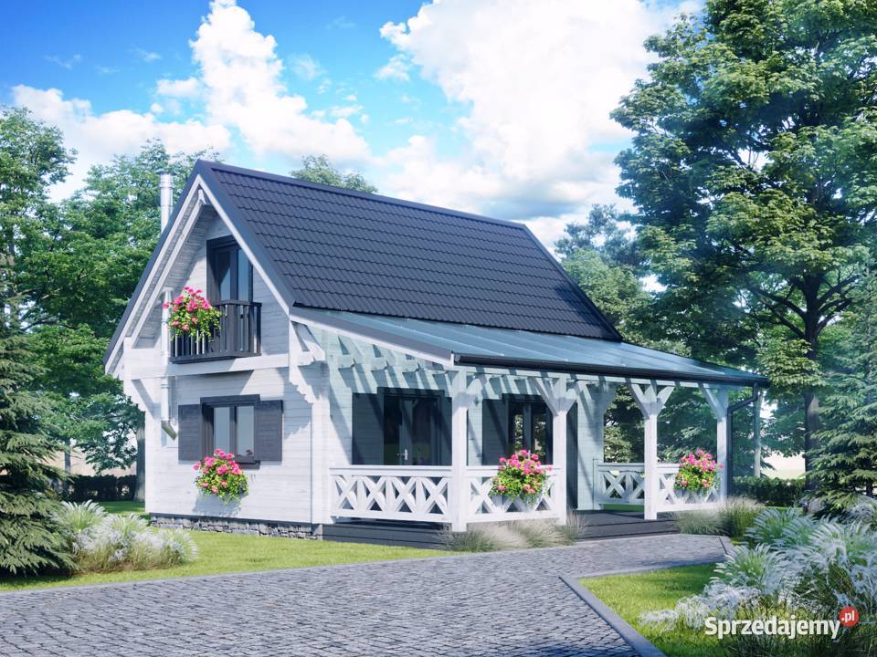 DREWNIANY DOMEK CAŁOROCZNY ALICJA III 62 21 M2 warmińsko-mazurskie Mrągowo