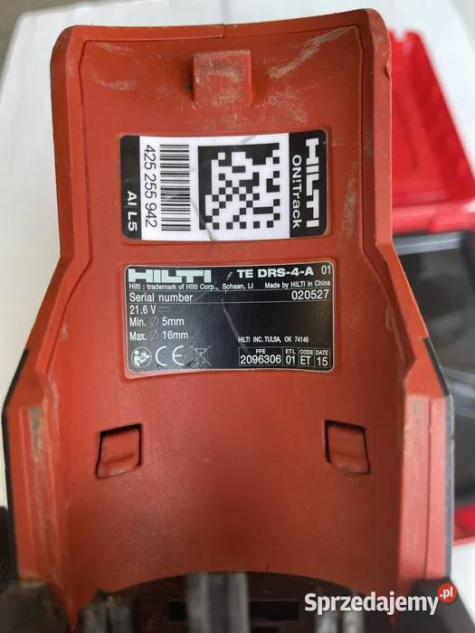 System odsysania pyłu HILTI TE DRS4A do Janów sprzedam