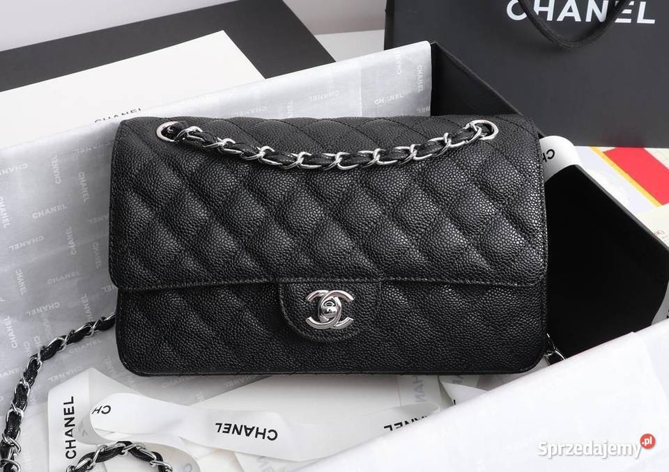 Torebka Premium Flap skóra caviar CC chane Na ramię  Wrocław
