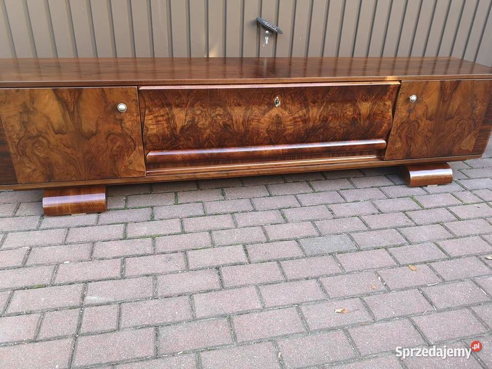 Komoda ARTDECO Orzech Unikatowa Niska RTV Stara Swarzędz sprzedam