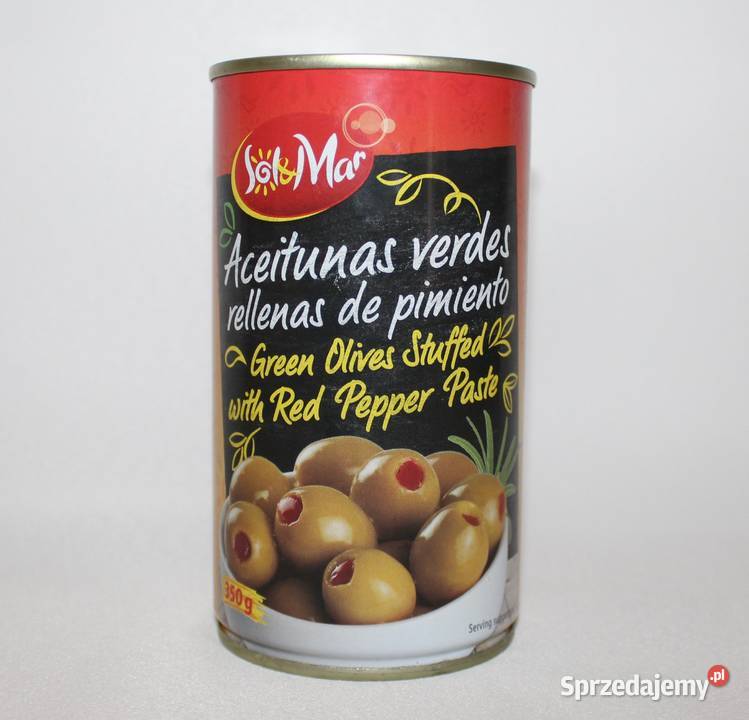 Oliwki SolMar z pastą z papryki w puszce