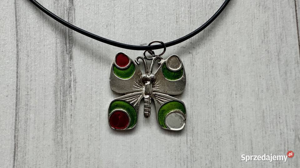 NOWY Łańcuszek wisior wisiorek motyl zawieszka Dla kobiet Moda i Styl Łódź