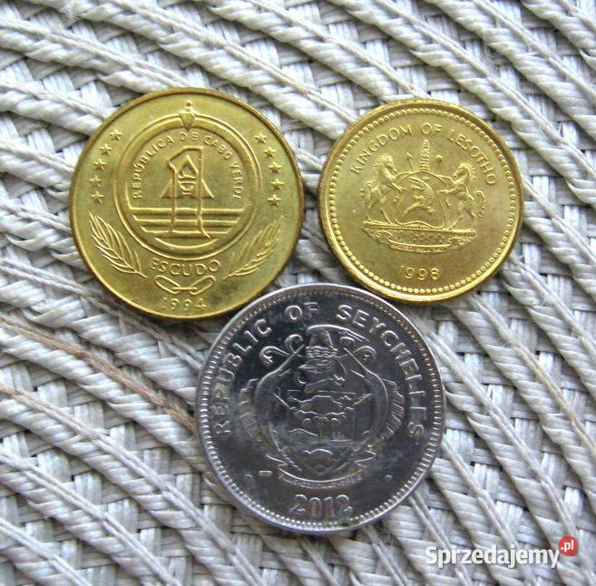 Zestaw 3 Seszele Lesotho Cabo Verde Kalisz sprzedam