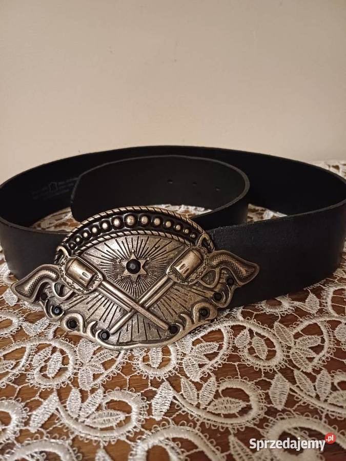 Pasek skórzany z klamrą Western pomorskie Gdynia