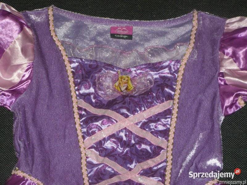 Strój kostium przebranie ROSZPUNKA ZAPLĄTANI 78 Disney Siedlce sprzedam