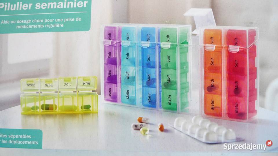 Pojemnik na leki tabletki pigułki 7 dni tygodnia wielkopolskie Godziesze Wielkie