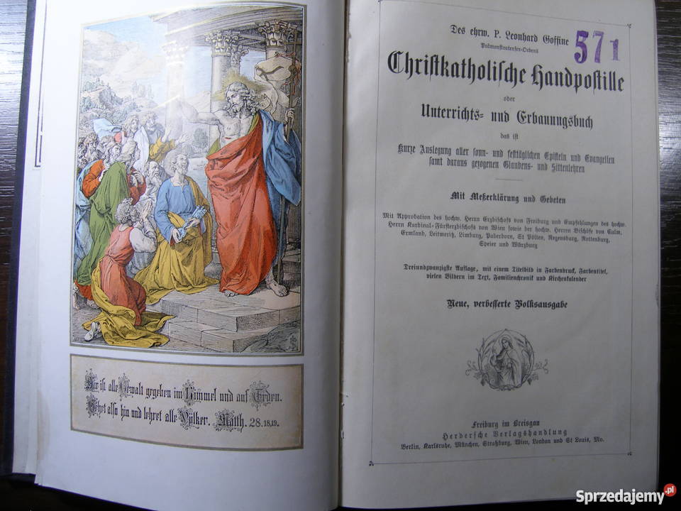 Christkatholische Handpostille oder Unterrichts Krosno