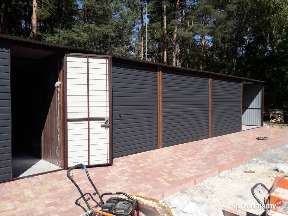 Szereg Garaży Blaszanych Garaż Szeregowy lubuskie Kożuchów