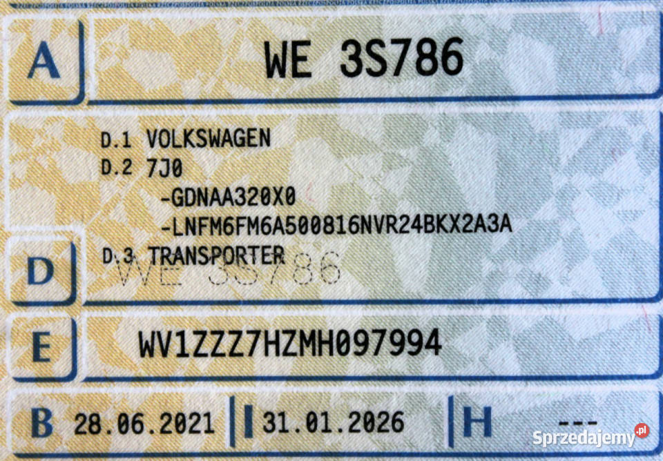 Volkswagen Transporter Długi 150 Kamera LED Sokołów