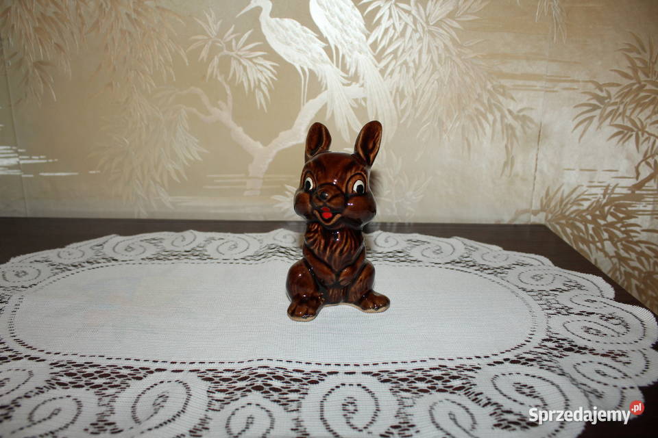 Zajączek Króliczek Porcelit Ceramika PRL Porcelana i szkło Chorzów