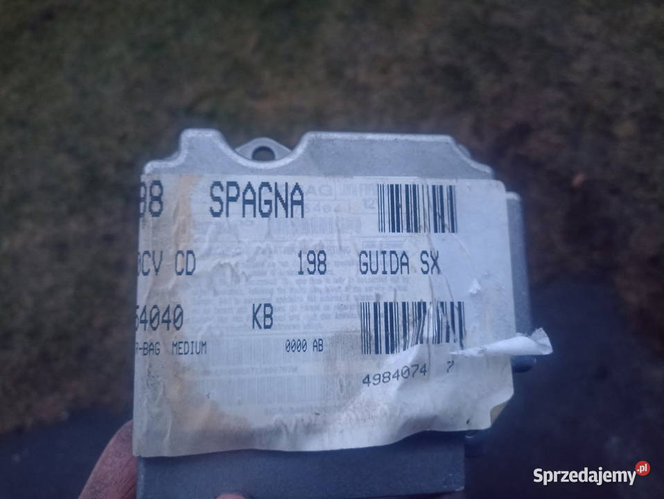 Sensor Airbagów poduszek Fiat Bravo II 2 Tychy