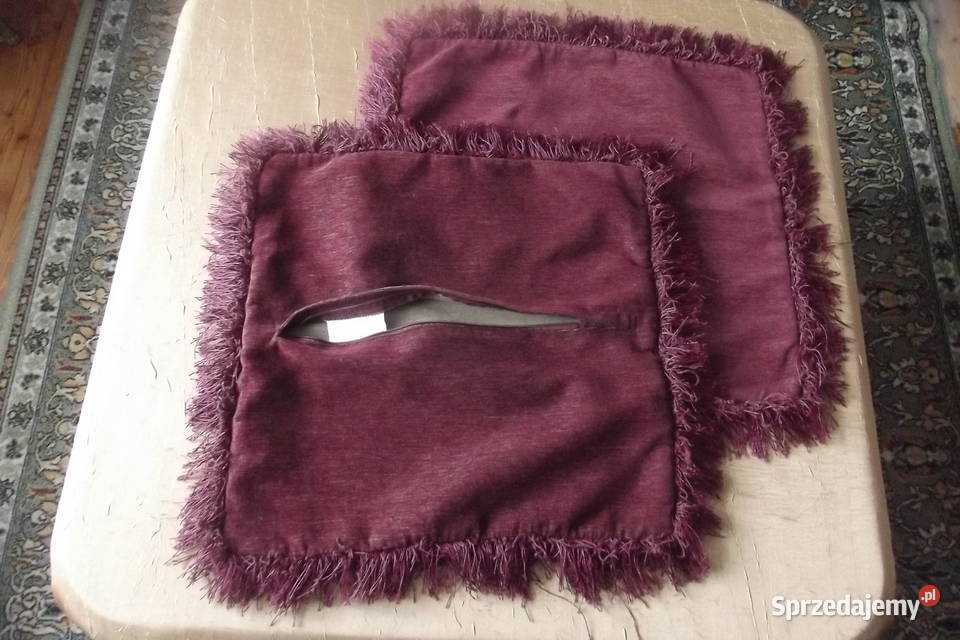 Dekoracyjne poduszki 2 bordo 4141 odcienie czerwieni Dekoracje i ozdoby śląskie Piekary Śląskie