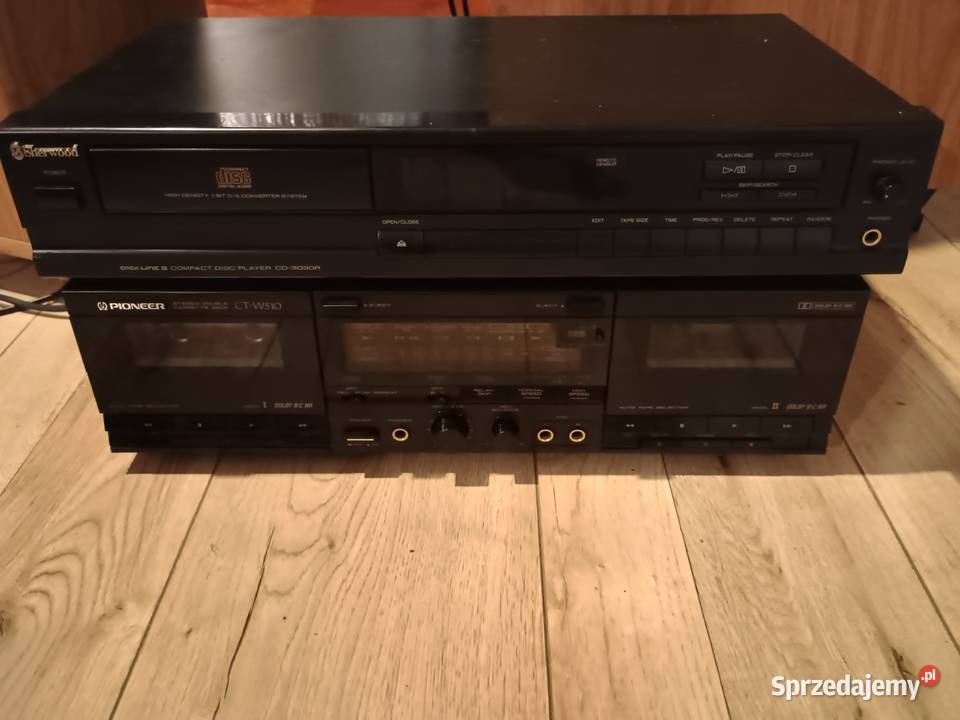 Magnetofon deck Pioneer plus CD sherwood retro małopolskie Libertów