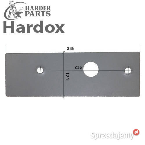 Płoza długa HARDOX KV09L 39 części do pługa Suwałki