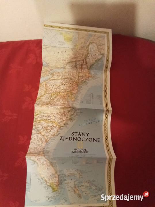 Mapa National Geographic Stany Zjednoczone mazowieckie Warszawa