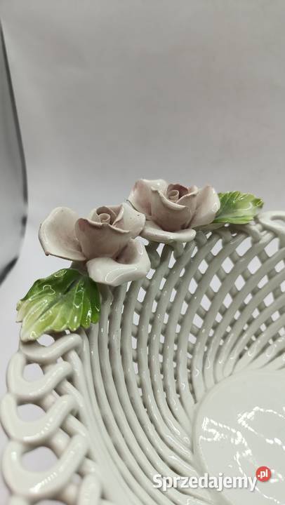 Porcelana włoska koszyczek żardiniera Bassano Zamość