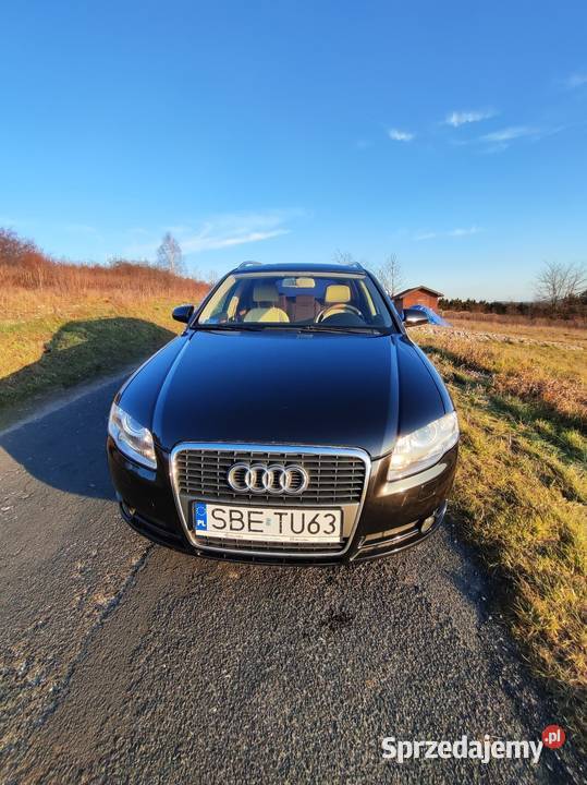 Audi A4 b7 20 130 2007r czarny Rokitno Szlacheckie