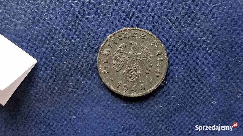 Stare monety 1 fenig 1944 Niemcy podkarpackie Lesko
