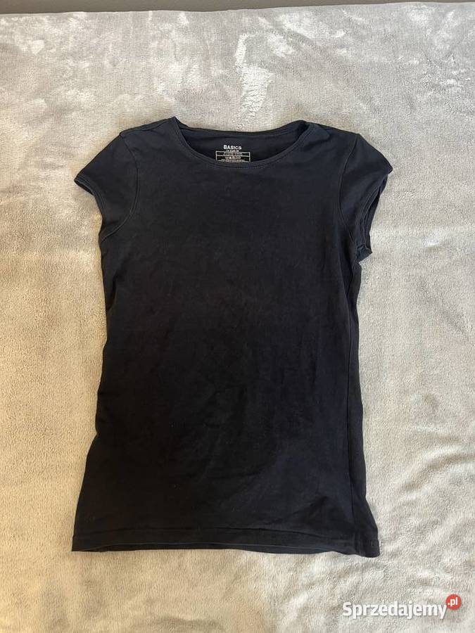Tshirt koszulka bluzka z krótkim rękawem czarna podkarpackie