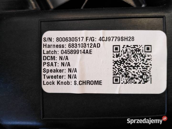 2020r DODGE RAM PŁYTA WEWTAPICERKI DRZWI prawy Mojusz sprzedam