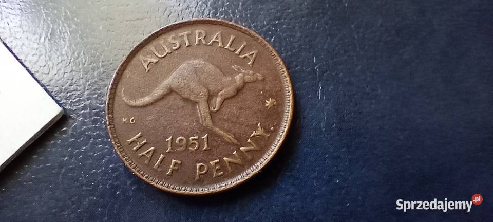 Stare monety 12 pens 1951 Australia podkarpackie Lesko