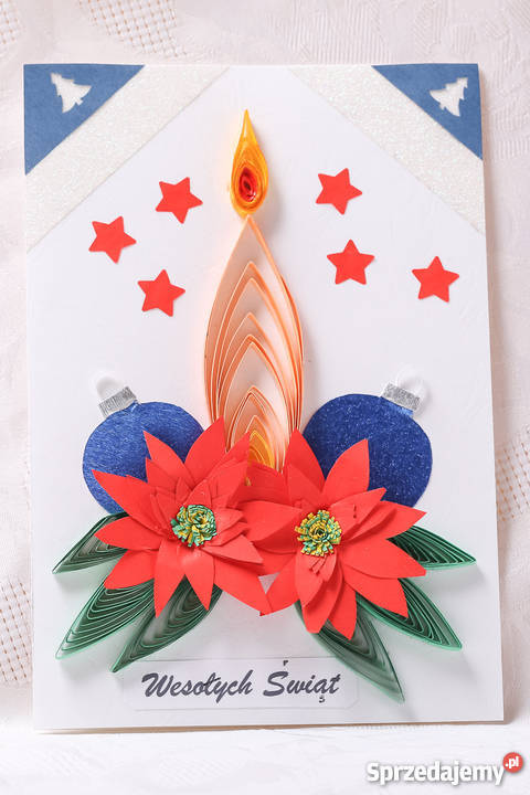 Kartki świąteczne ręcznie robione metodą Kielce