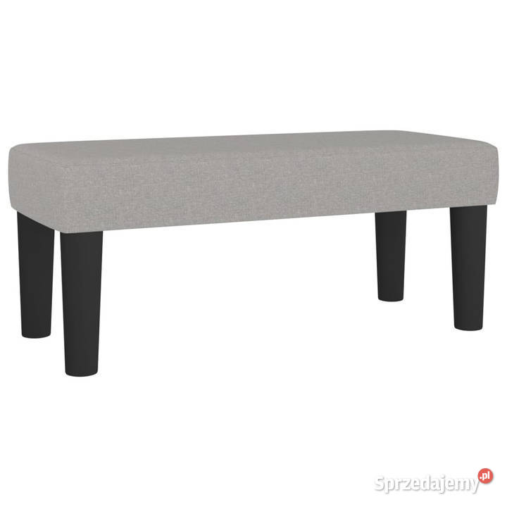 Łóżko kontynentalne z materacem jasnoszare 120cm