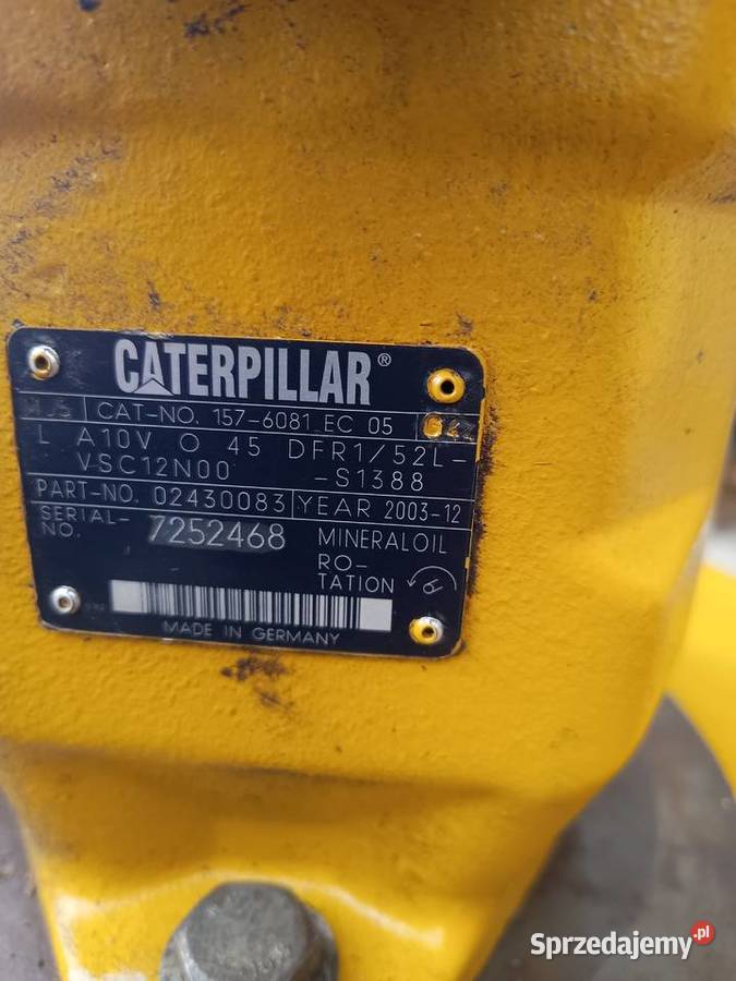 Pompa hydrauliczna Caterpillar 1576081 EC 05 Staszów