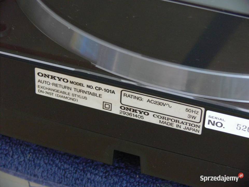 Gramofon Onkyo CP101A igła WYSYŁKA Jasło sprzedam