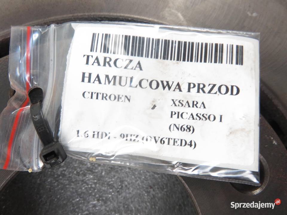 2x TARCZA HAMULCOWA PRZÓD CITROEN XSARA PICASSO