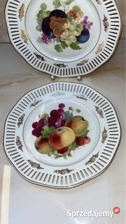 Talerz z owocami Z ażurem Porcelana i szkło pomorskie Gdańsk