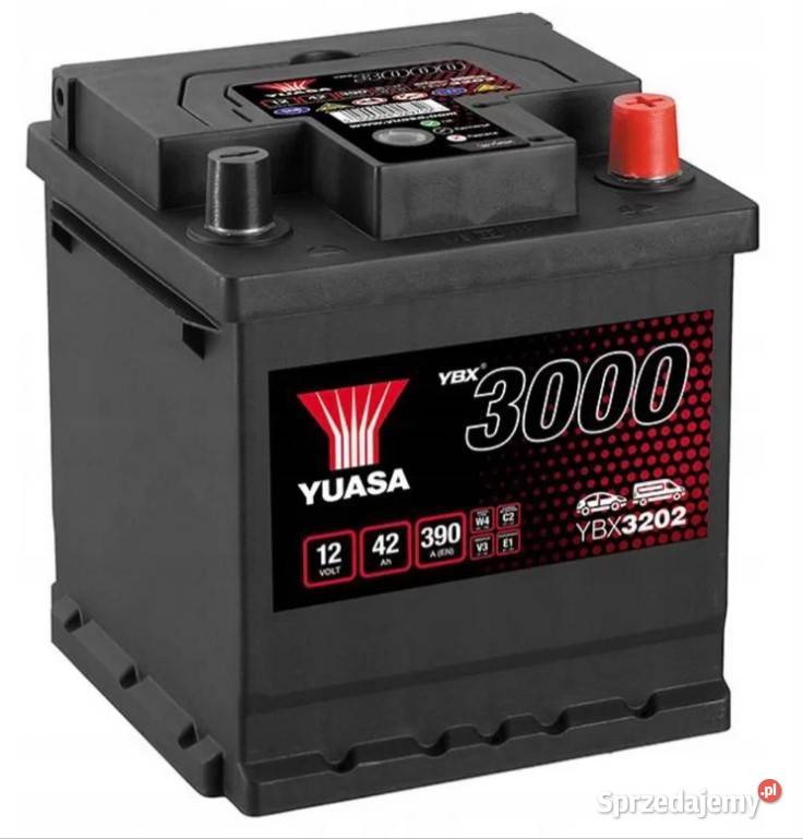 Akumulator Yuasa 12V 42Ah 390A kostka darmowa osobowe Lublin