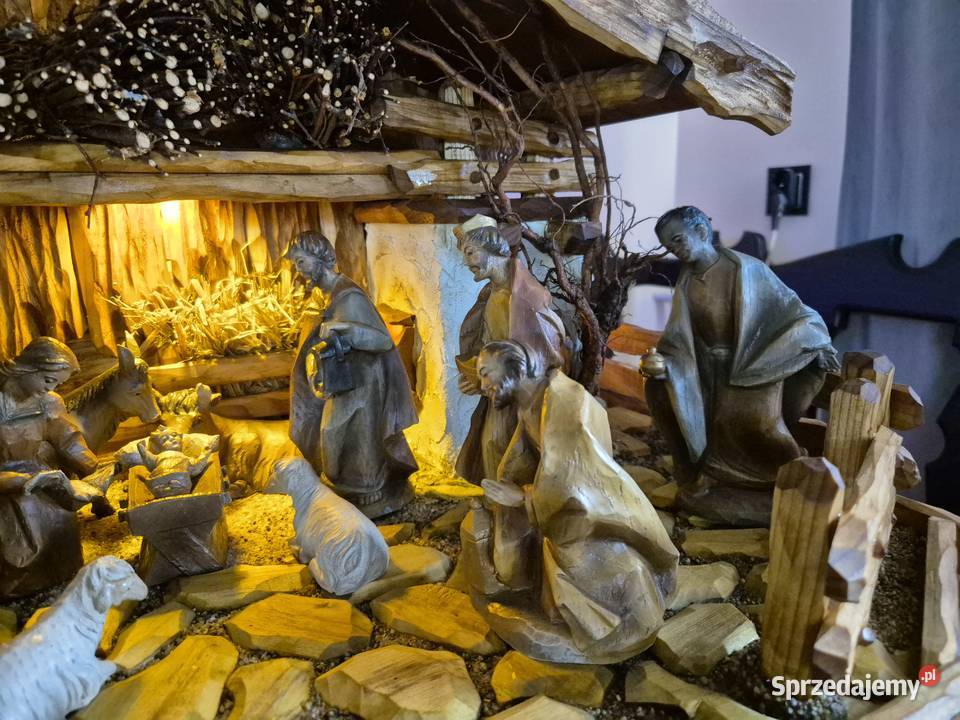 Duża szopka Bożonarodzeniowa z figurami Żywiec sprzedam