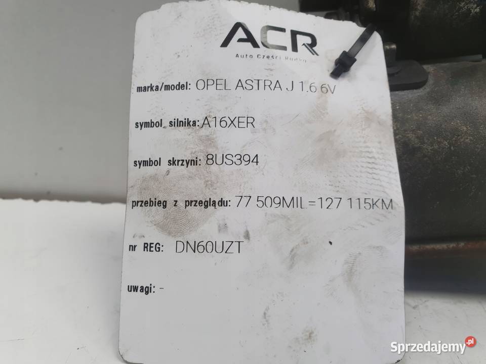 ROZRUSZNIK Opel Astra IV J 16 16V ROZRUSZNIK