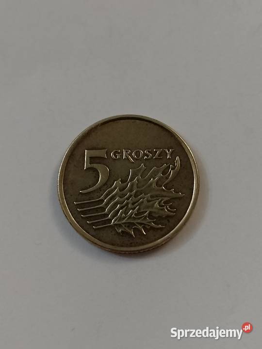 Moneta 5 gr z 1999 piękna Jastrzębie-Zdrój