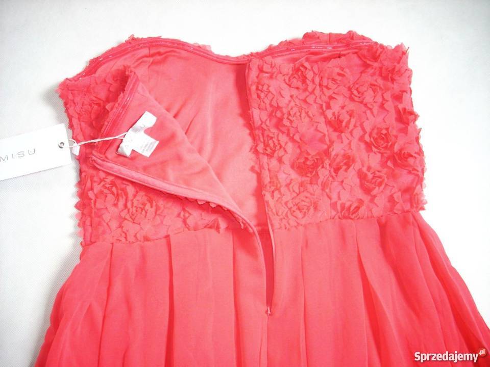 AMISU sukienka PŁATKI wesele Cudna Nowa 40 L Rozmiar 40(L)