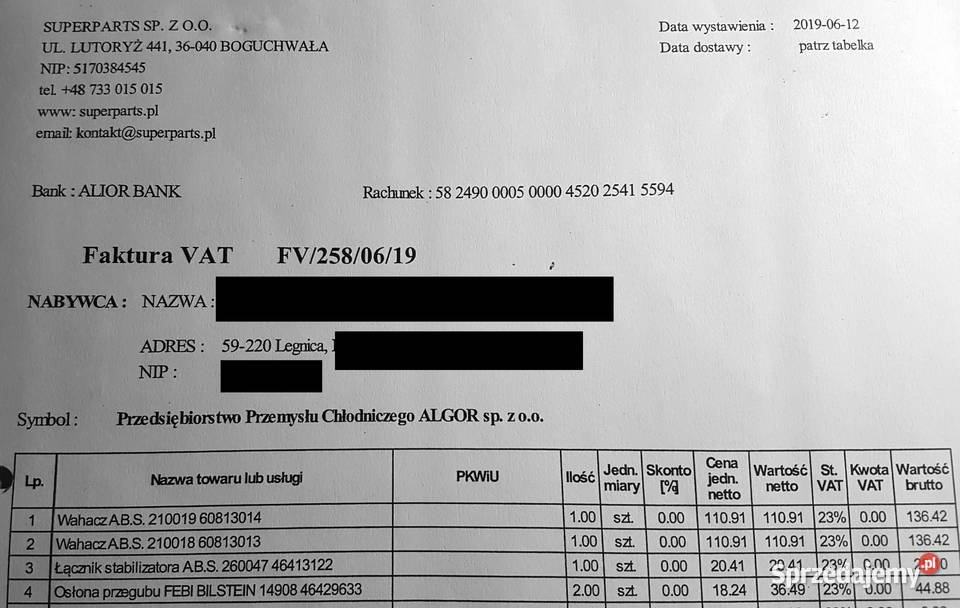 FIAT Marea wahacz zawieszenia przedni Legnica sprzedam