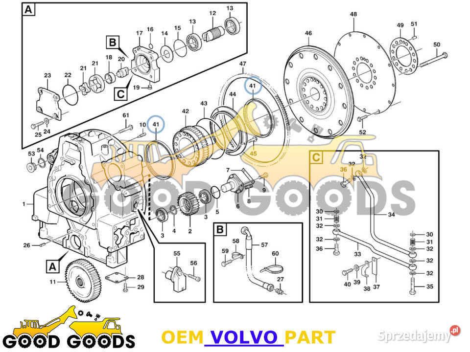 VOLVO USZCZELNIACZ WAŁU TYŁ 1543896 mazowieckie Władysławów
