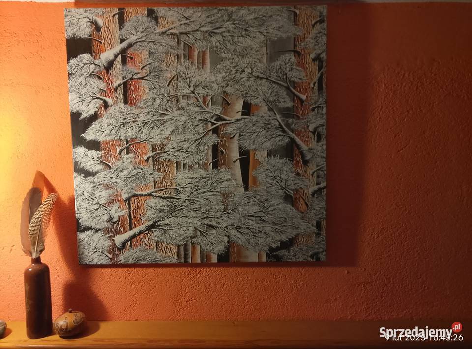 Sosnowy sen akryl 80 x 80