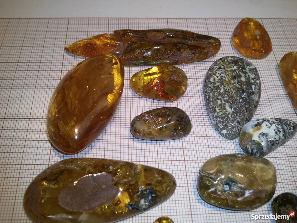 Bursztyn Bałtyckikaboszony i wisiory 80 gram Gdynia sprzedam