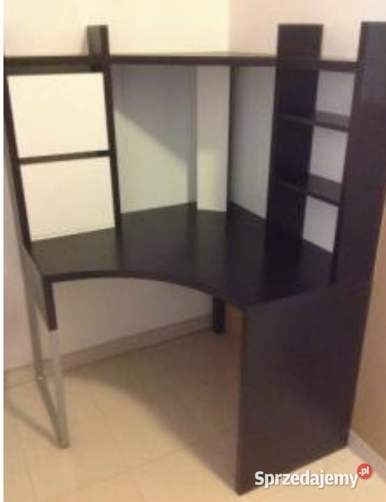 Biurko narożne czarnobiałe Łódź