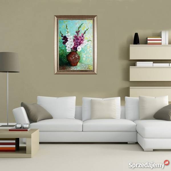 Obraz olejny Mieczyki