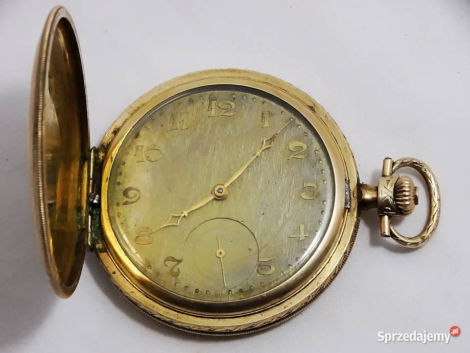 Zegarek kieszonkowy 1927 mechaniczny Gold Double Biłgoraj sprzedam