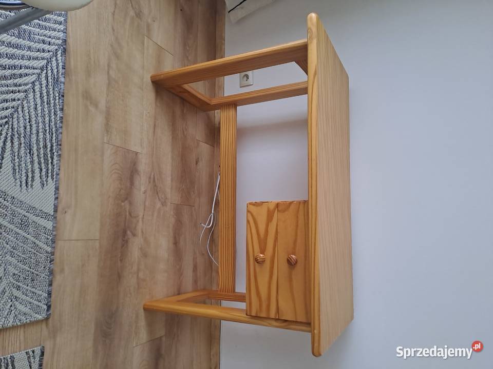 Biurko sosnowe z 2 szufladami lite drewno sosna Gdynia