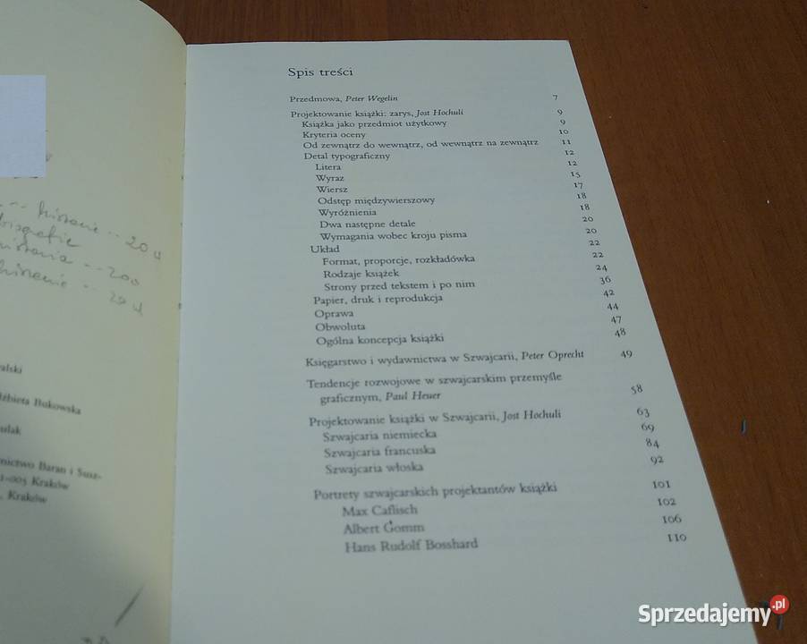 Projektowanie książki w Szwajcarii Jost Hochuli Gdańsk sprzedam