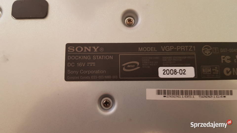 Stacja dokująca Sony Vaio VGPPRTZ1 Warszawa