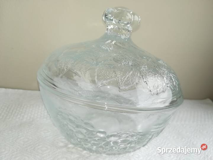 szklana cukierniczka miseczka szkło z pokrywką Dom i Ogród Gdańsk
